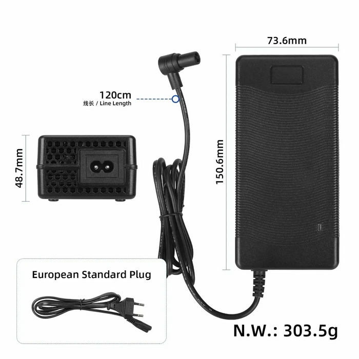 54.6 V 2 A charger with Xiaomi 2X connector (EU plug)