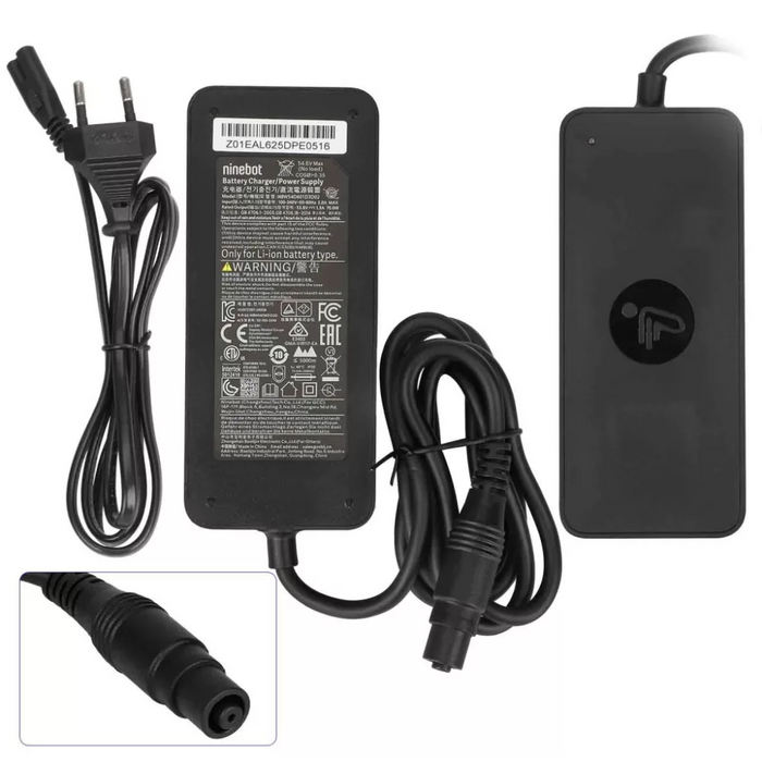 Original Segway-Ninebot 54.6 V 1.3 A charger, Xiaomi O connector (EU plug)