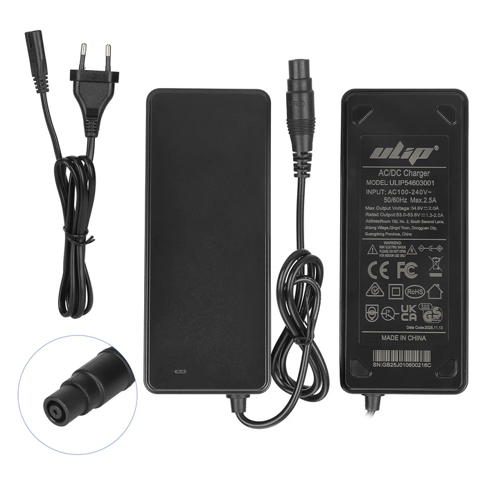 ULIP 53.6 / 54.6 V 2 A charger, Xiaomi O connector (EU plug)